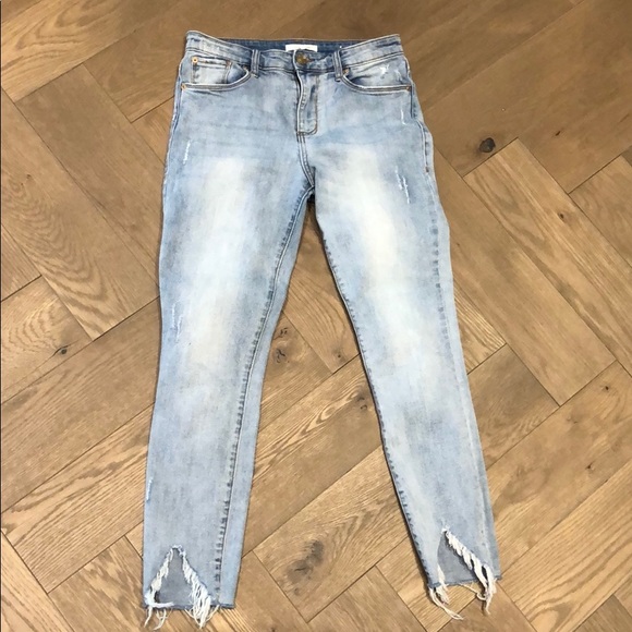 STS Blue Denim - Blue slim-fitting ankle-length jean